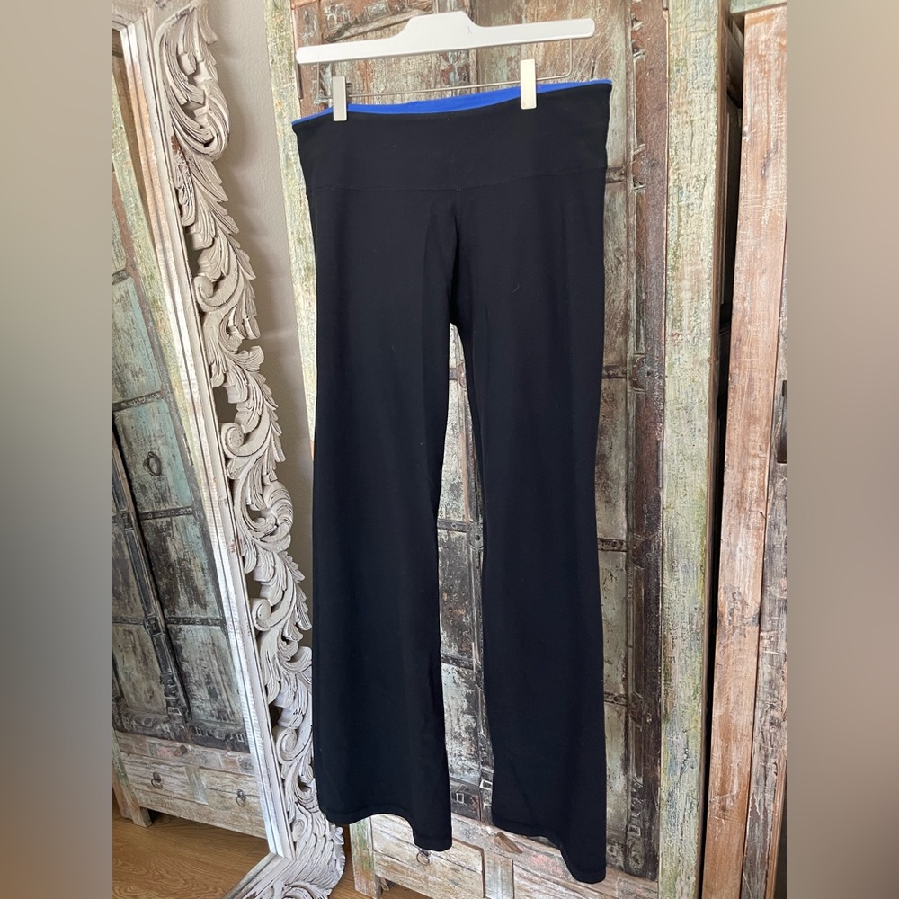 COPY - Lululemon Reversible Groove Pants In Black/Blue Waist 16”